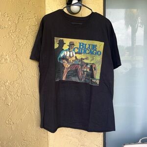 2000s Blue Chicago T-shirt XL